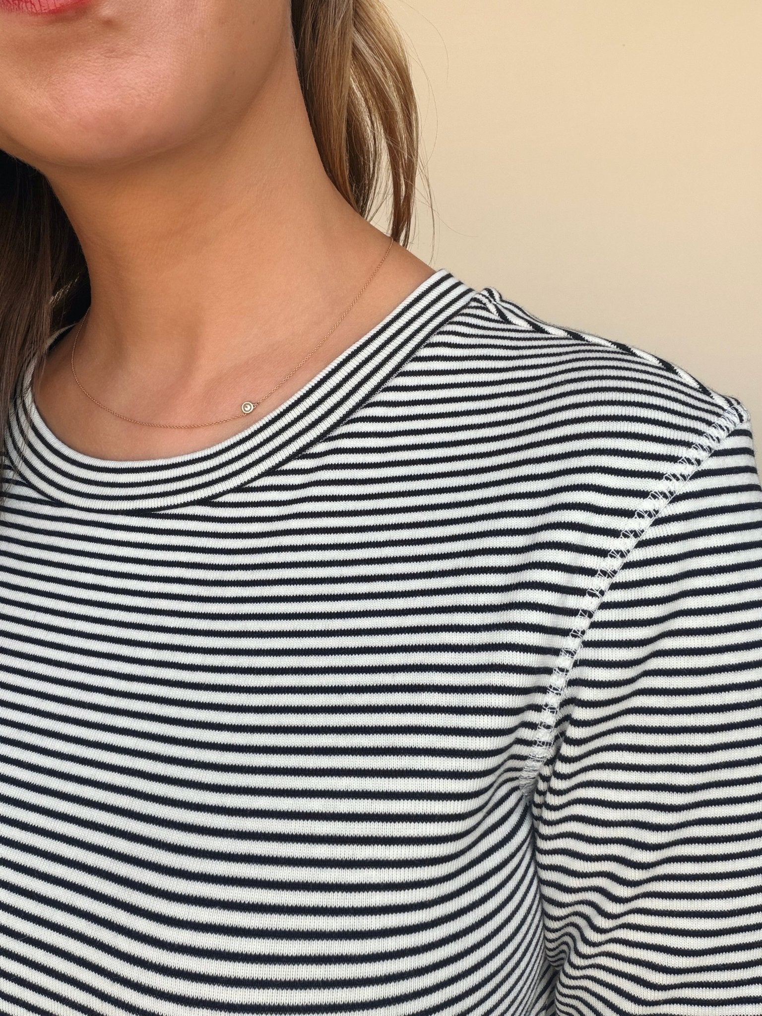 French Stripe 3/4 Tee - Elle Maxine