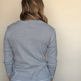 French Stripe 3/4 Tee - Elle Maxine