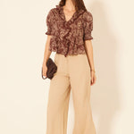 Gaile Ruffle Puff Sleeve Top - Elle Maxine