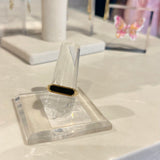 Gemstone Bar Ring - Elle Maxine