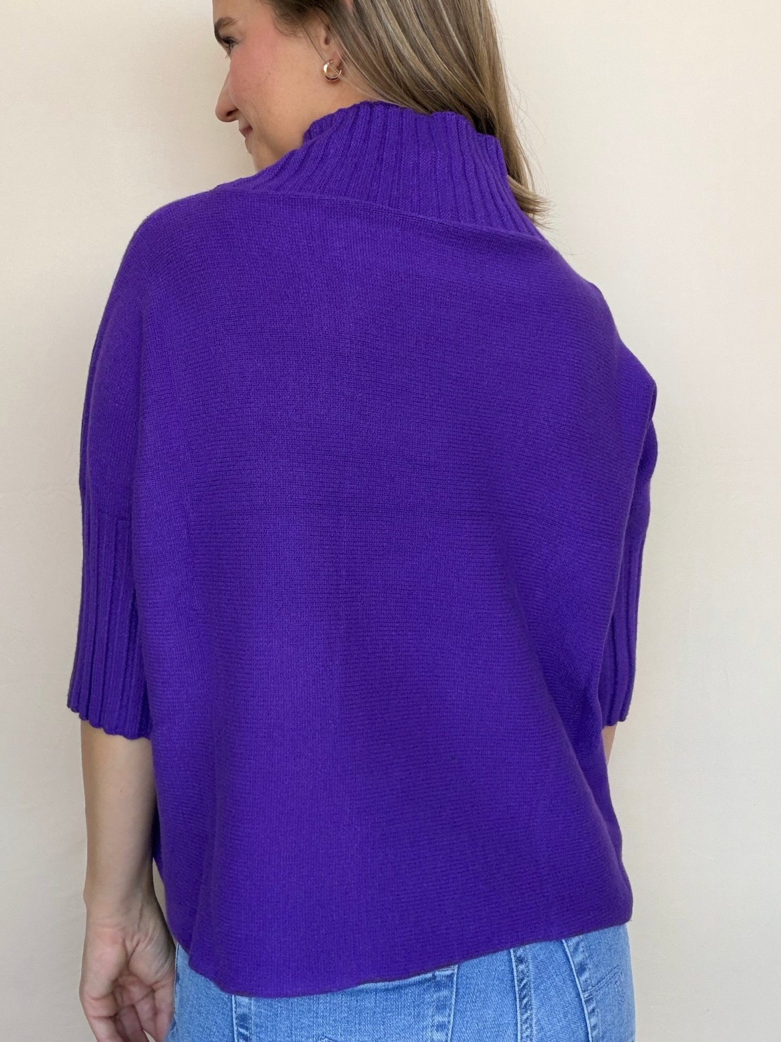 Georgia Mock Neck Sweater - Elle Maxine