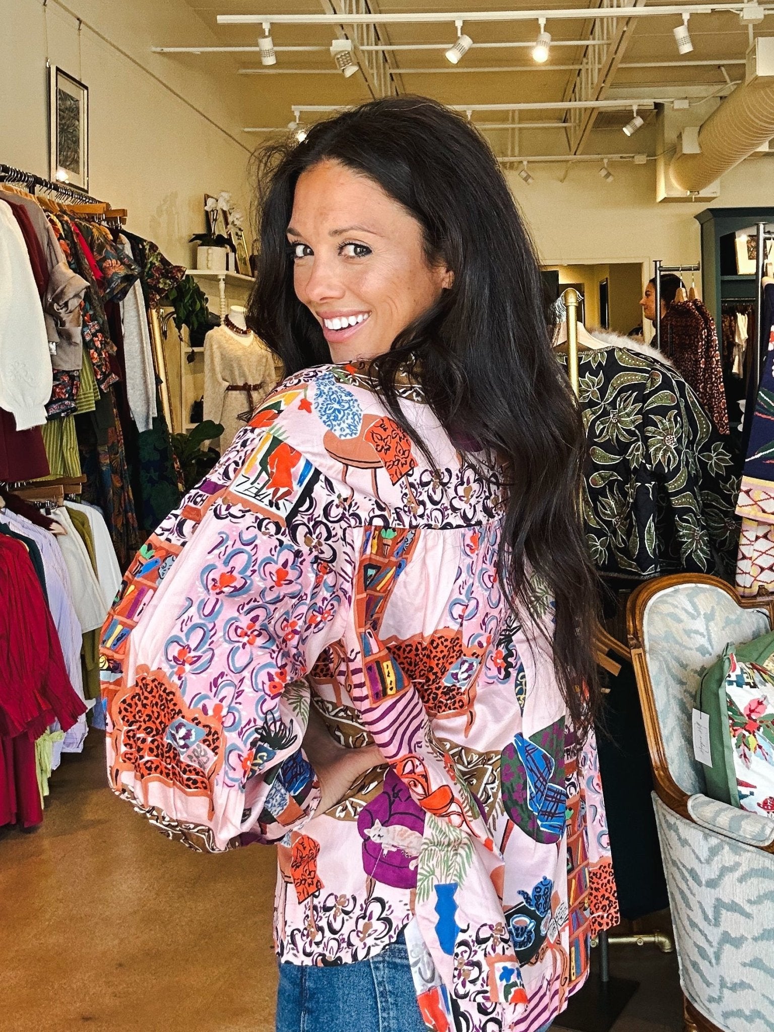 Gerbera Button Down Top - Elle Maxine