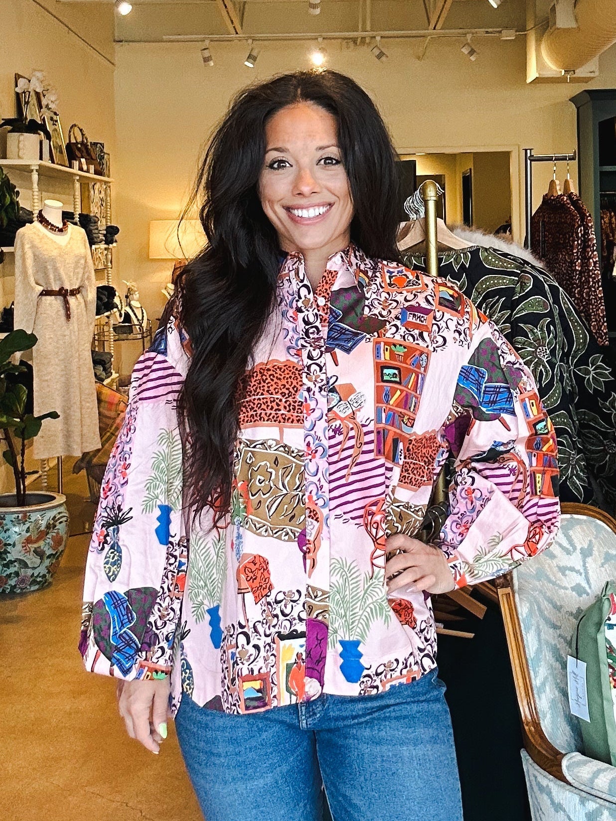 Gerbera Button Down Top - Elle Maxine