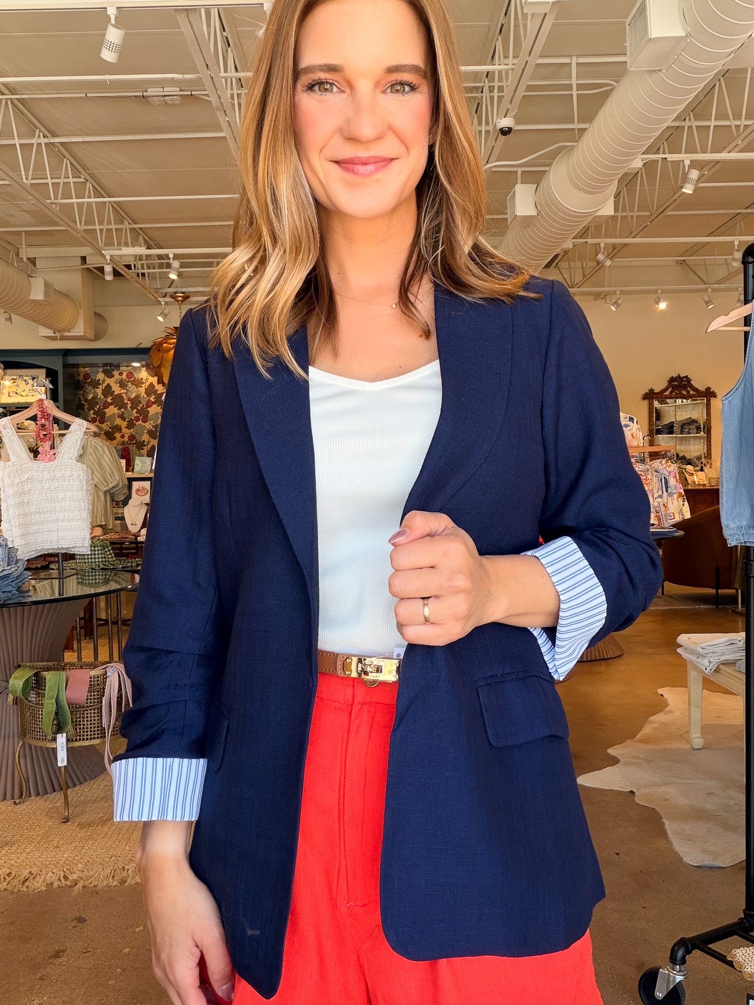 Gia Cinched Sleeve Blazer - Elle Maxine