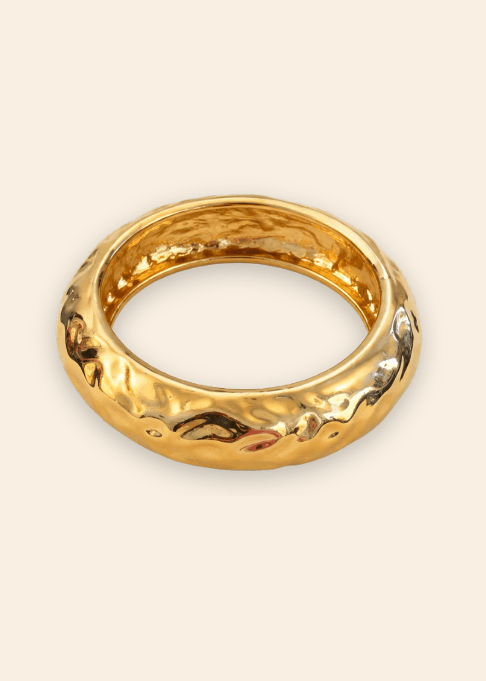 Gina Hammered Bangle - Elle Maxine