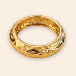 Gina Hammered Bangle - Elle Maxine