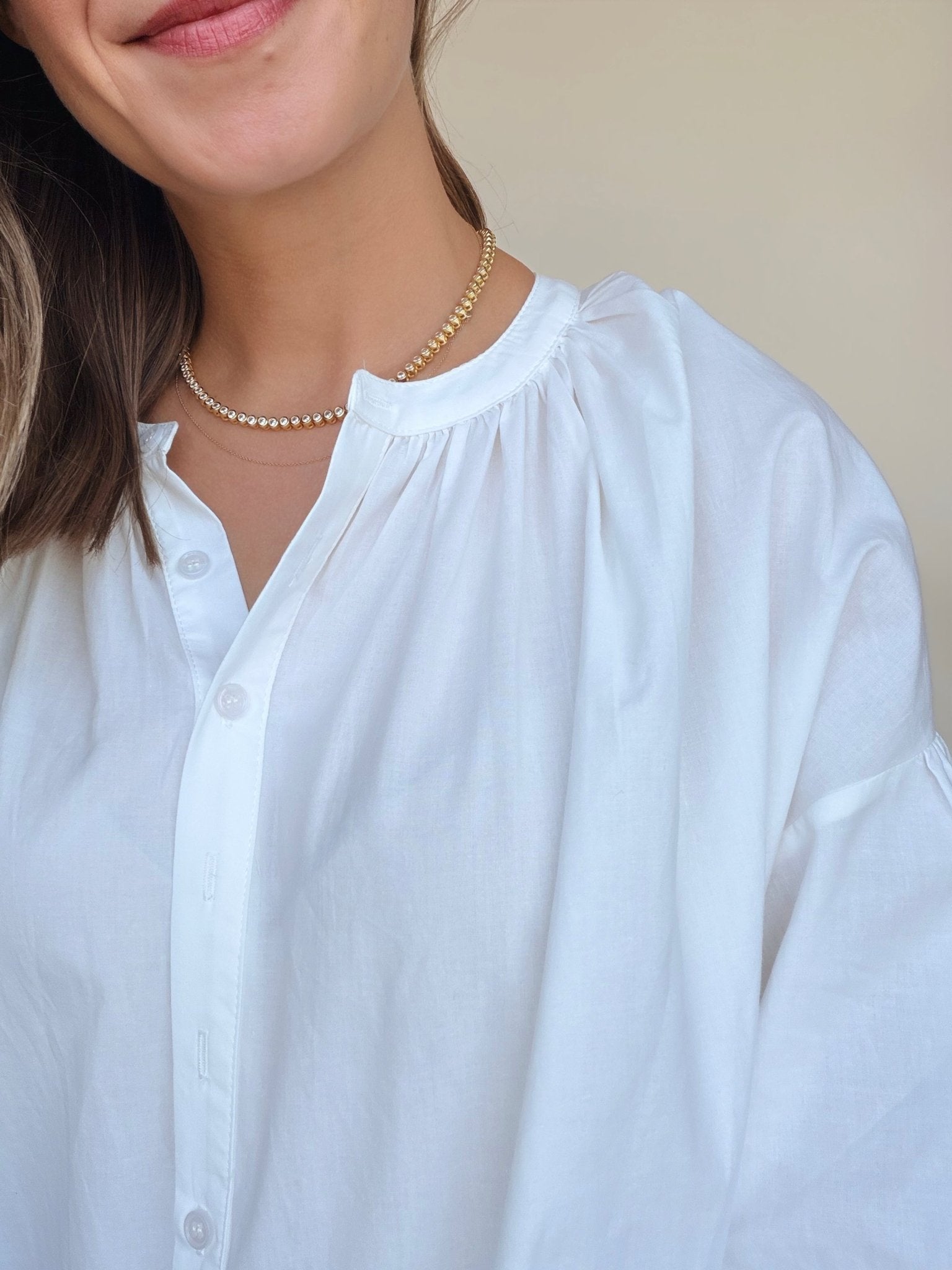 Gina Poplin Top - Elle Maxine