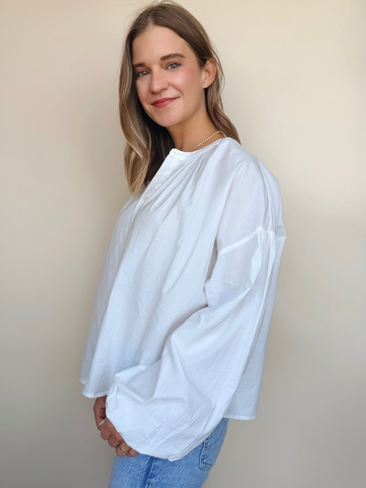 Gina Poplin Top - Elle Maxine