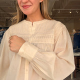 Giving the Most Pintuck Shirt - Elle Maxine