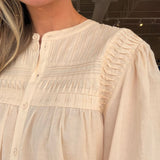 Giving the Most Pintuck Shirt - Elle Maxine