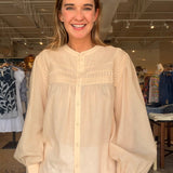 Giving the Most Pintuck Shirt - Elle Maxine