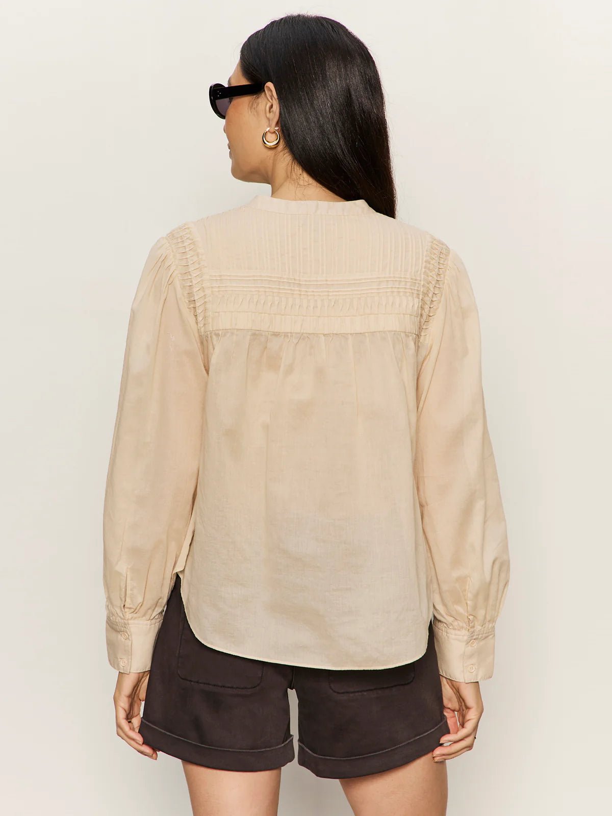 Giving the Most Pintuck Shirt - Elle Maxine