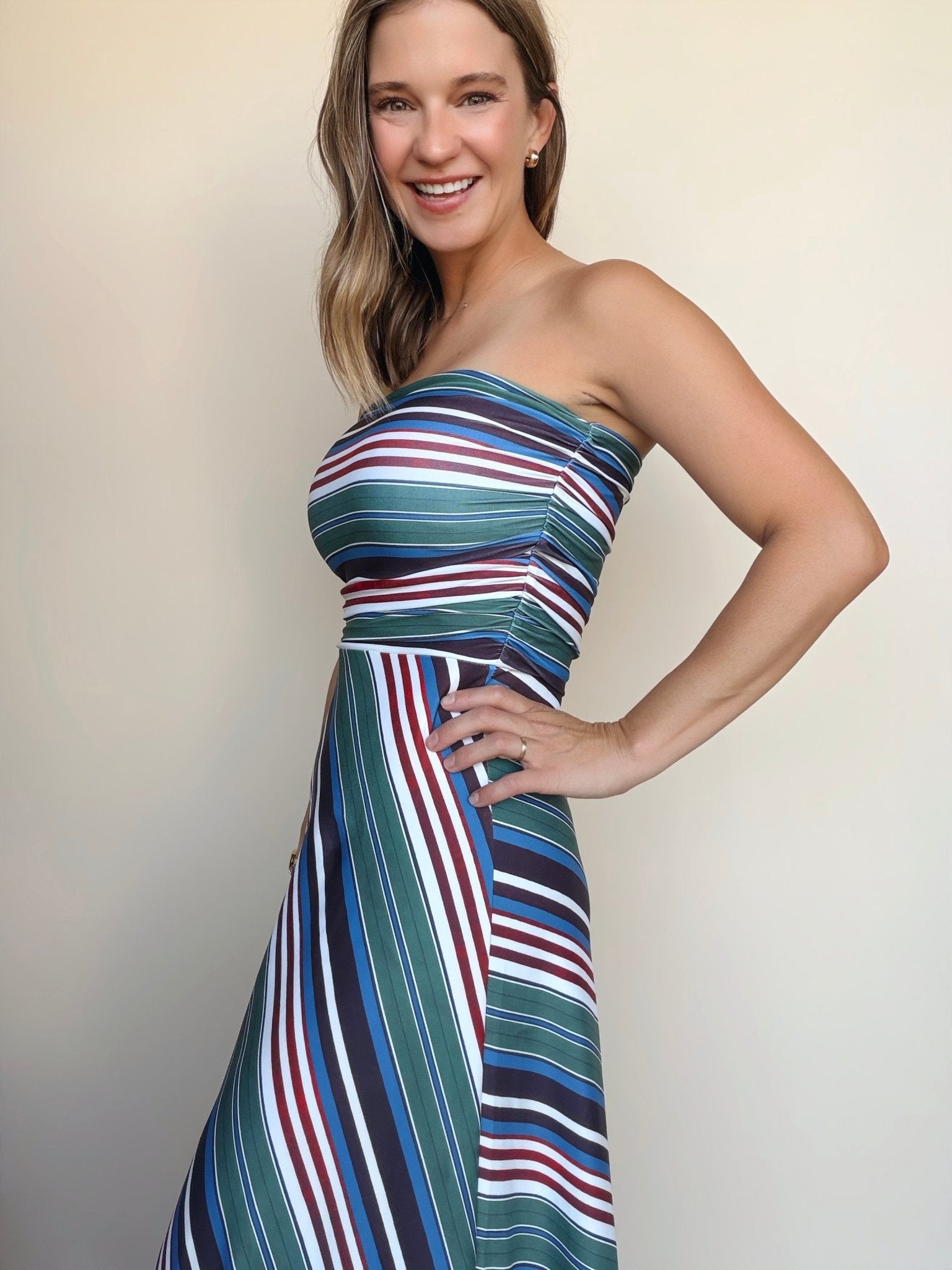 Gloria Strapless Dress - Elle Maxine