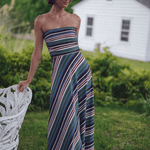 Gloria Strapless Dress - Elle Maxine
