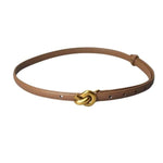 Golden Knot Belt - Brown - Elle Maxine