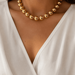 Goldie Large Beaded Necklace - Elle Maxine