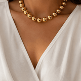 Goldie Large Beaded Necklace - Elle Maxine