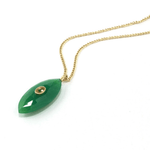 Green Onyx Layering Necklace - Elle Maxine