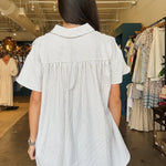 Griffin Oversized Button Down Top - Elle Maxine