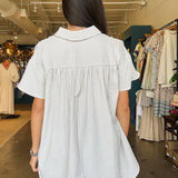 Griffin Oversized Button Down Top - Elle Maxine