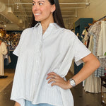 Griffin Oversized Button Down Top - Elle Maxine