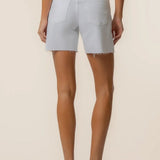 Hailey High Rise Short - Optic White - Elle Maxine