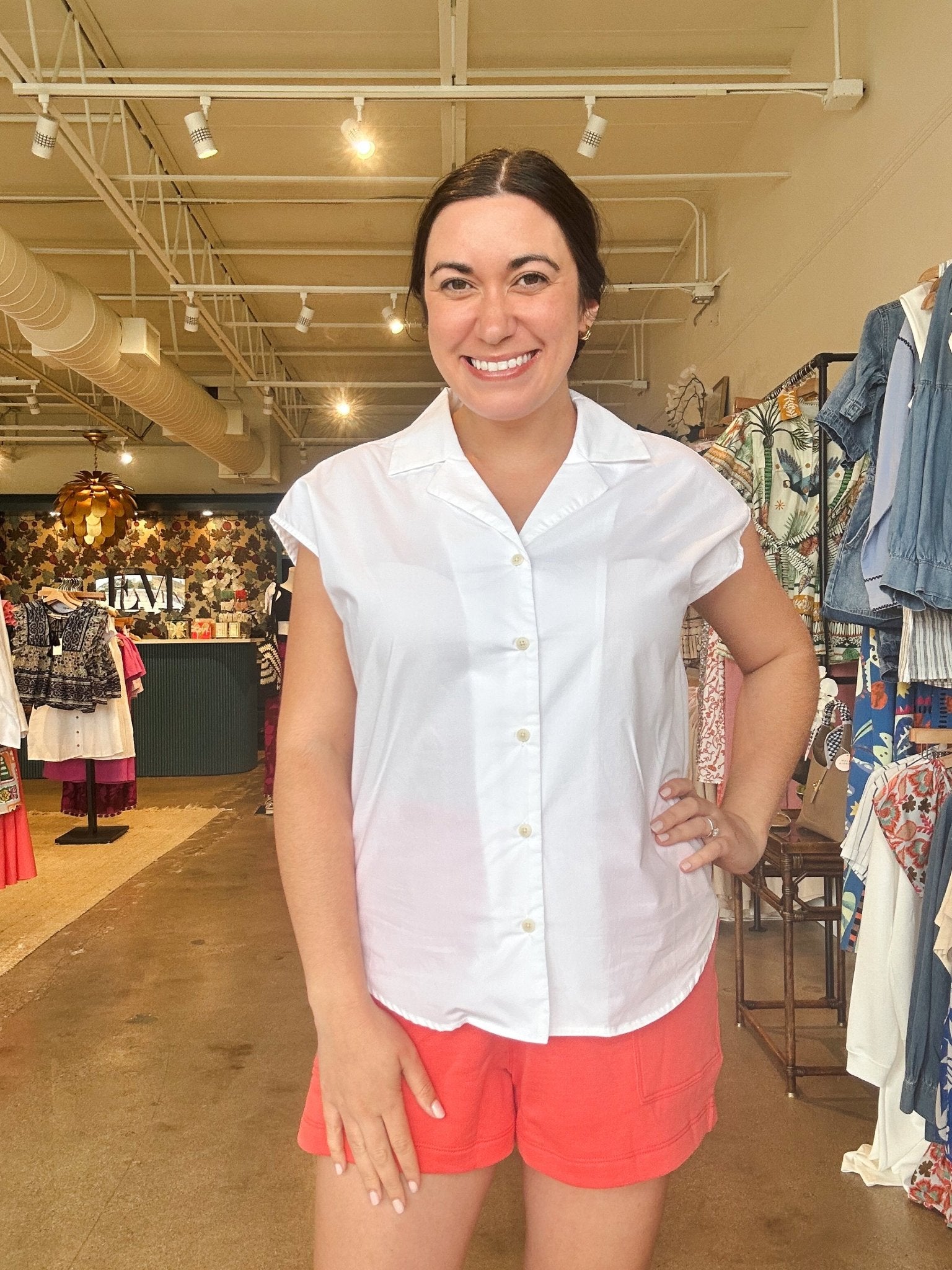 Hampton Top - White - Elle Maxine