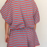 Harbor Stripe Terry Short Set - Elle Maxine