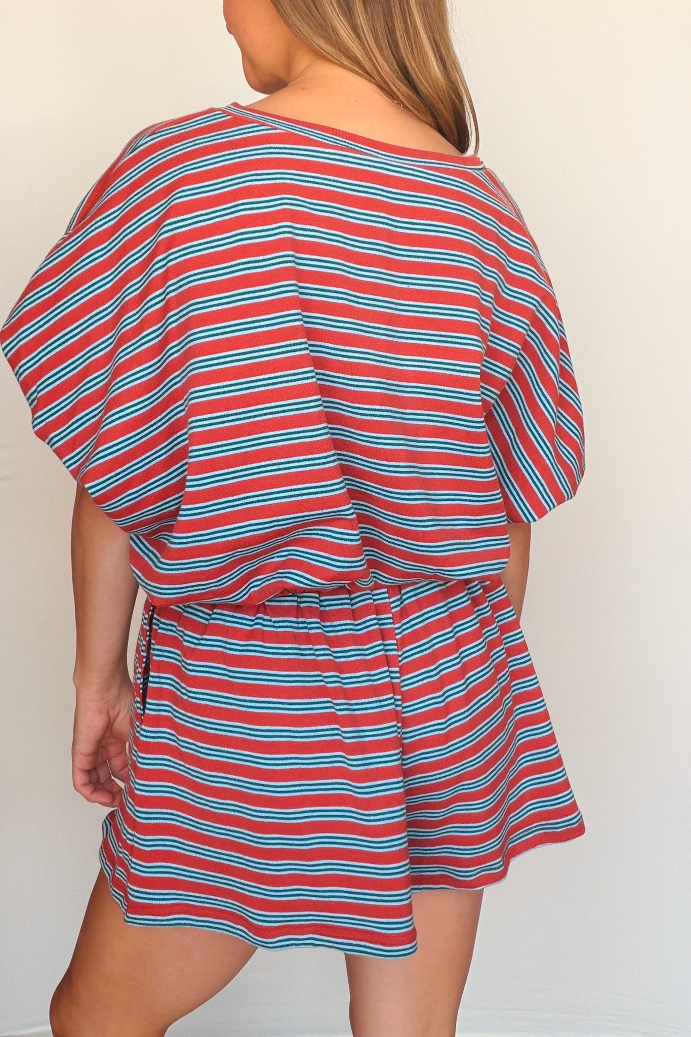 Harbor Stripe Terry Short Set - Elle Maxine