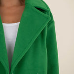 Harper Blanket Stitch Jacket - Green - Elle Maxine