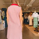 Hattie Collared Stripe Dress - Elle Maxine