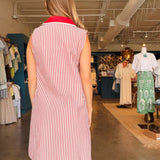 Hattie Collared Stripe Dress - Elle Maxine
