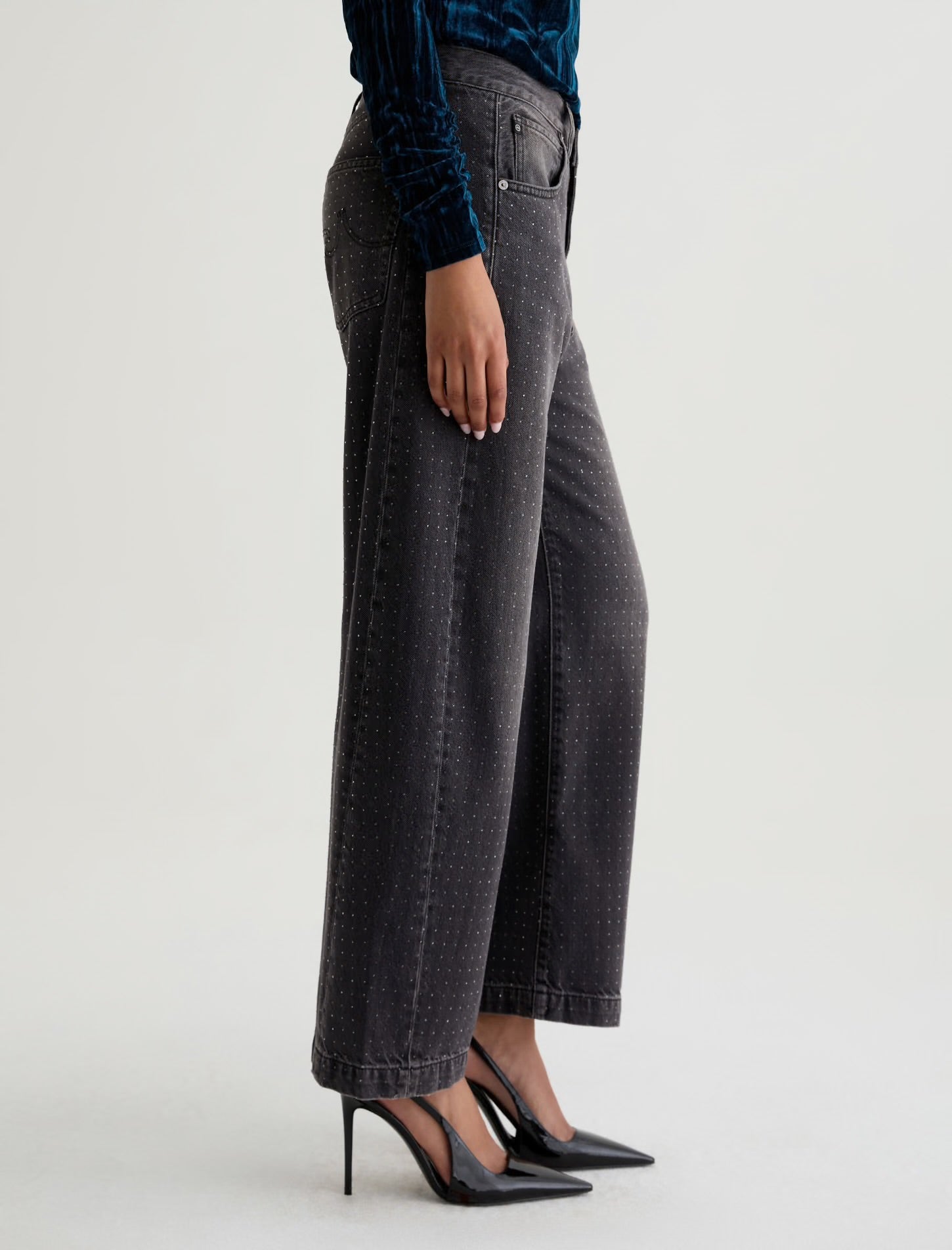 Hattie High Rise Barrel - Starlight - Elle Maxine