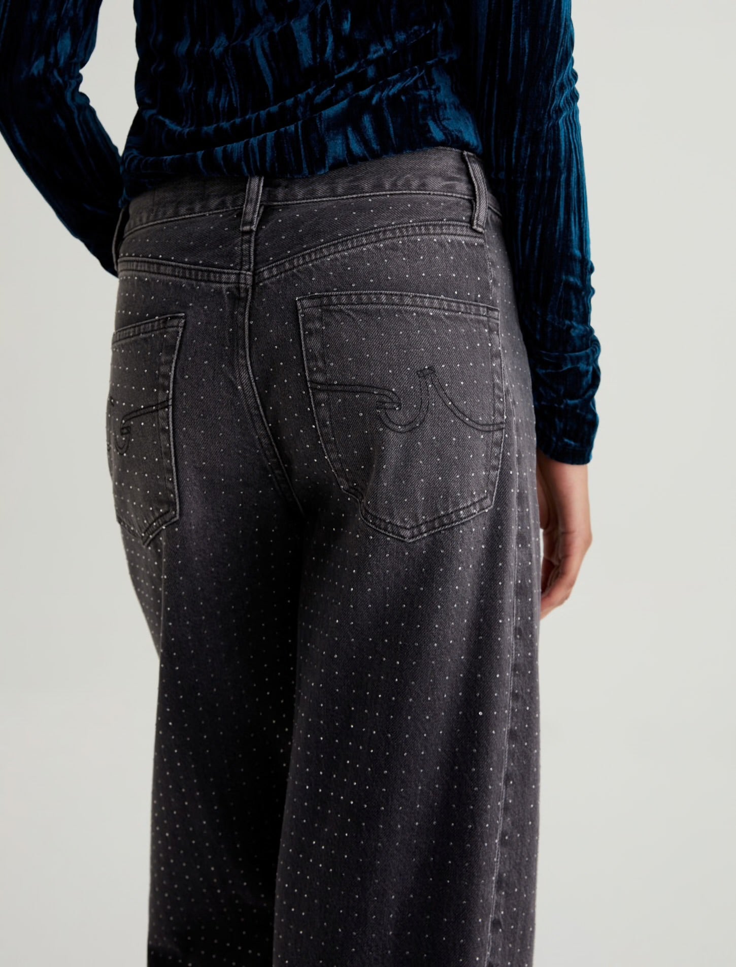 Hattie High Rise Barrel - Starlight - Elle Maxine