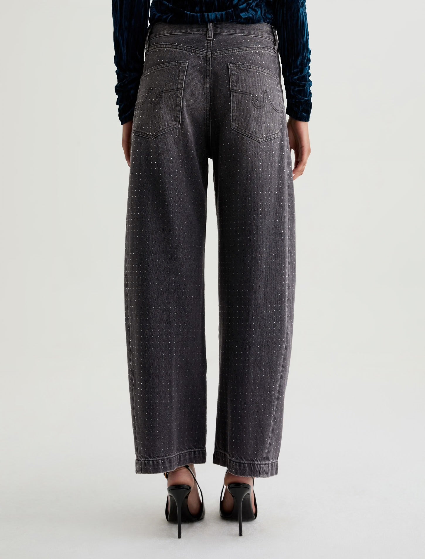 Hattie High Rise Barrel - Starlight - Elle Maxine