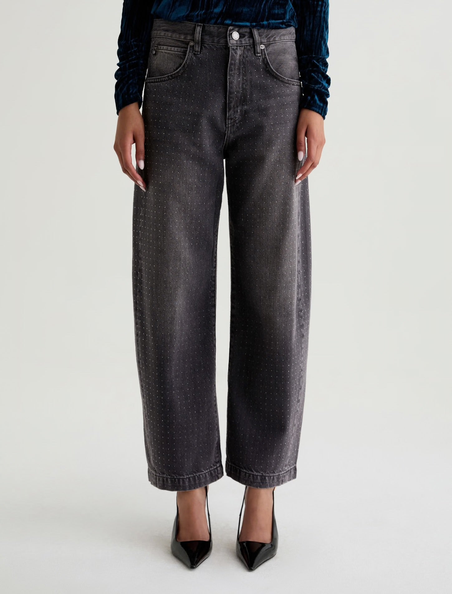 Hattie High Rise Barrel - Starlight - Elle Maxine