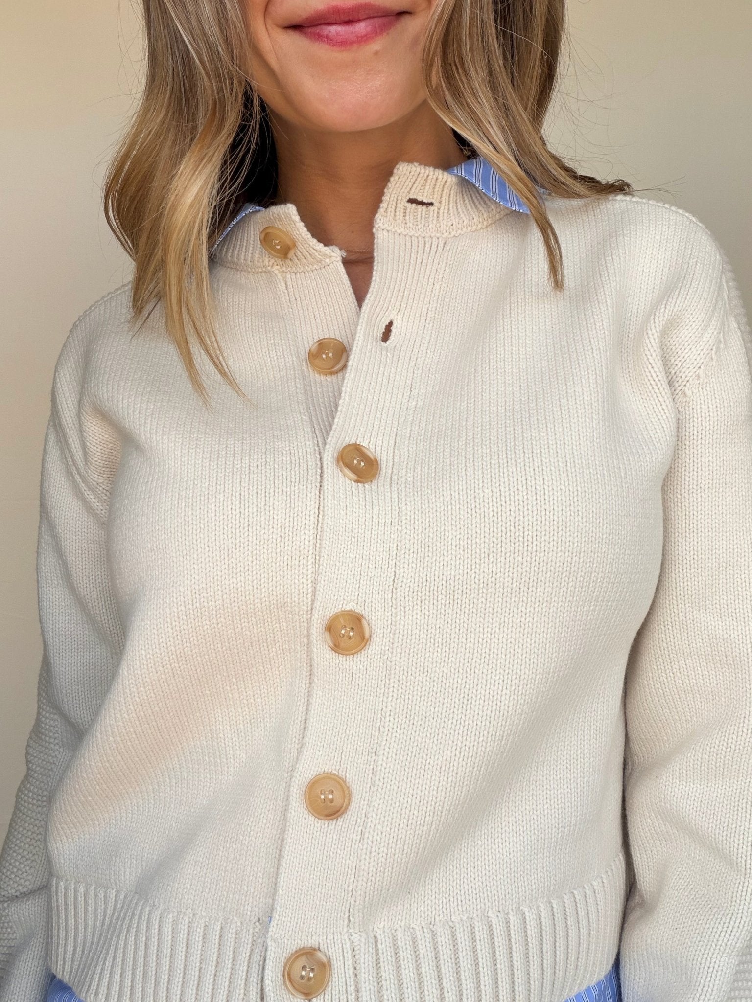 Hattie Two-By Button Up Sweater - Elle Maxine