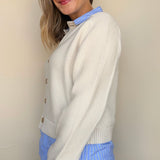 Hattie Two-By Button Up Sweater - Elle Maxine