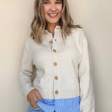 Hattie Two-By Button Up Sweater - Elle Maxine