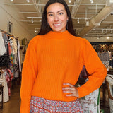 Heidi Sweater - Orange - Elle Maxine