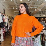 Heidi Sweater - Orange - Elle Maxine