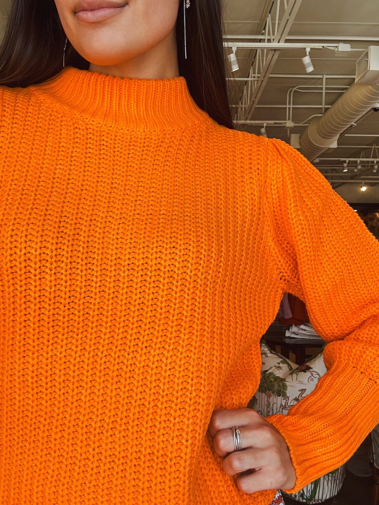 Heidi Sweater - Orange - Elle Maxine