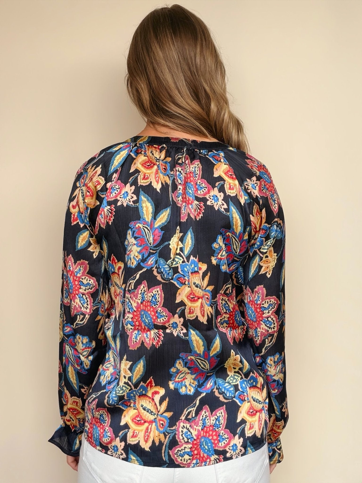 Helene Floral Button Down Top - Elle Maxine