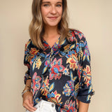 Helene Floral Button Down Top - Elle Maxine