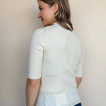 High Neck Ribbed Top - Elle Maxine