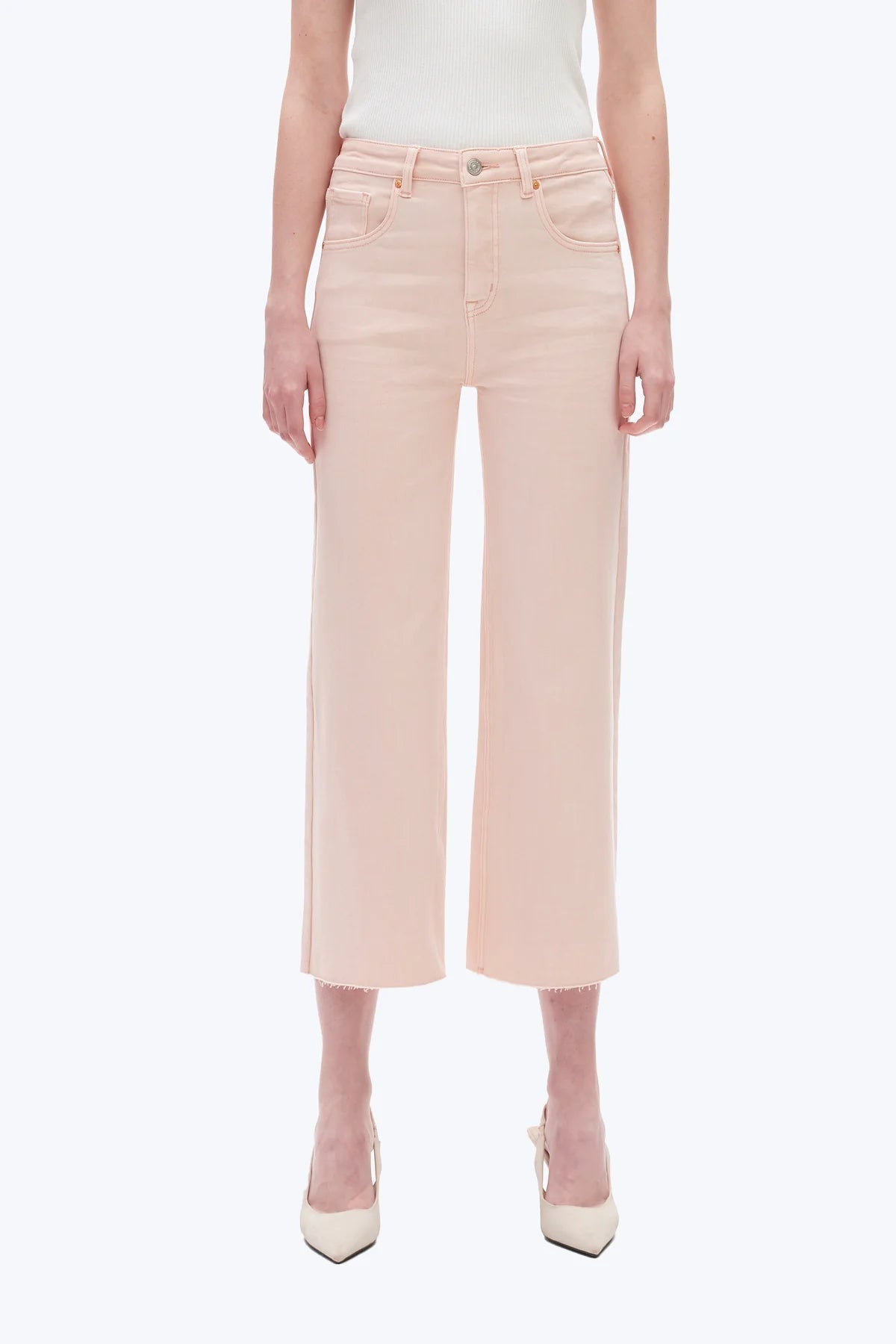 High Rise Wide Leg - Pale Dogwood - Elle Maxine