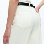 High Rise Wide Leg - White - Elle Maxine