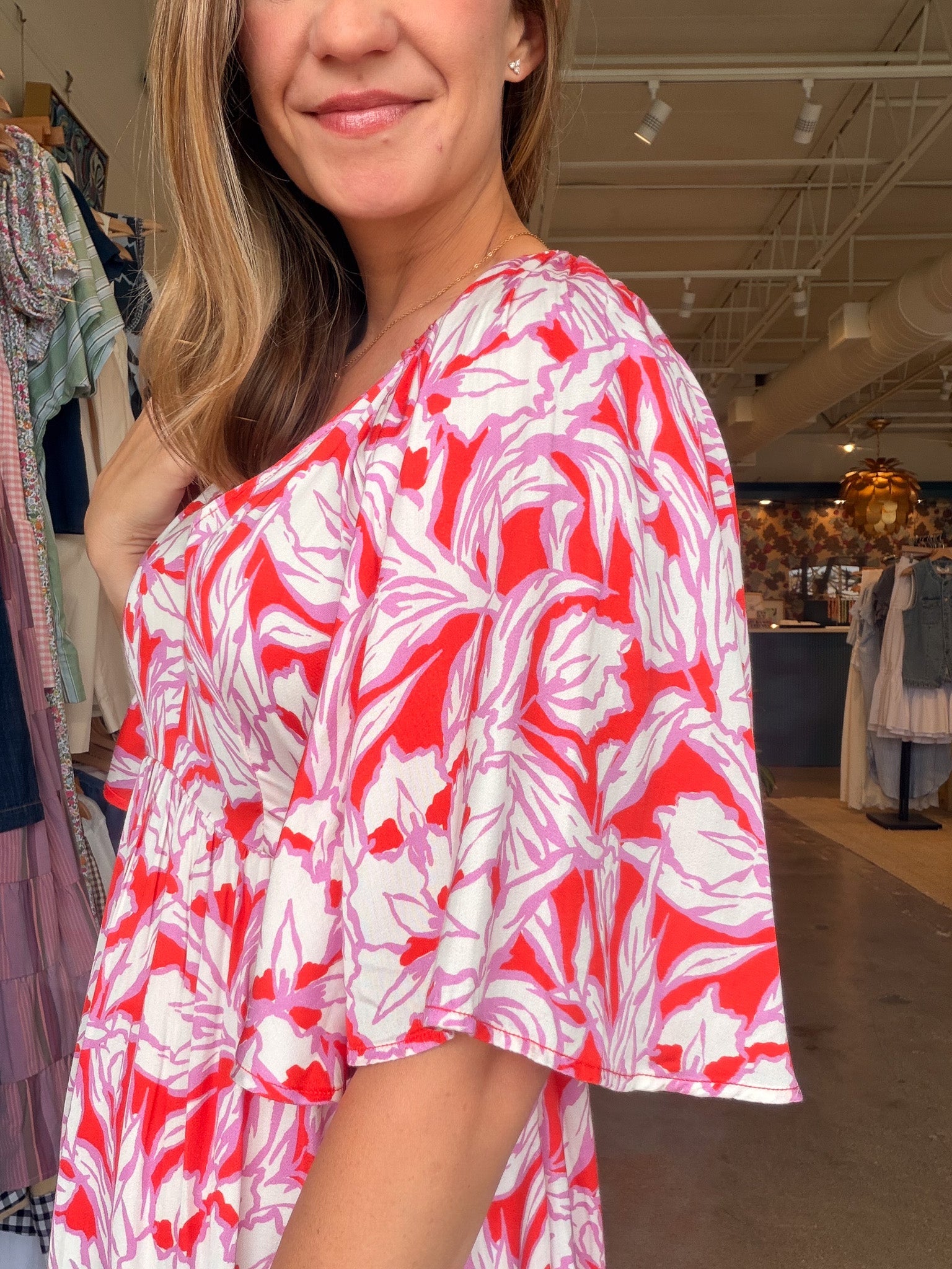 Holis Maxi Dress - Persimmon - Elle Maxine