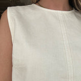 Holly Sleeveless Blouse - Birch - Elle Maxine