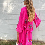 Hot Pink Multi Eye Kaftan Christmas! - Elle Maxine